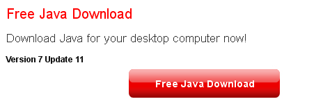 Oracle Java Sun downloads page
